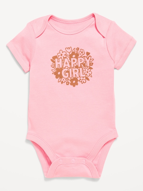 Short-Sleeve Graphic Bodysuit for Baby